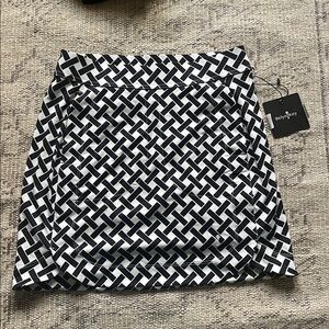 Belts Key Sports Monochrome Patterned Skirt